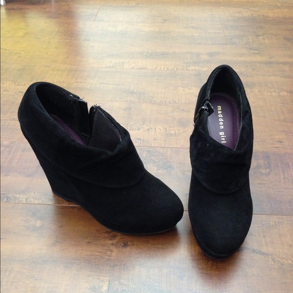 SOLD Madden Girl Black Wedge Platform