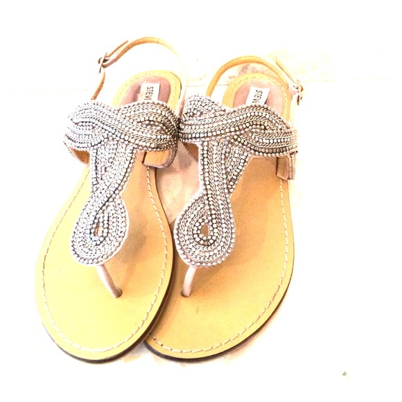 Steve Madden Shieek Thong sandal in pewter