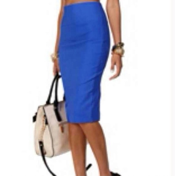 Sold!!! Teal Color Vintage Pencil Skirt
