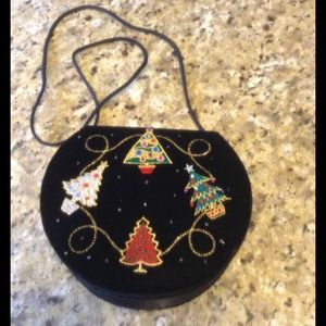 Limited edition Christmas clutch shoulder bag