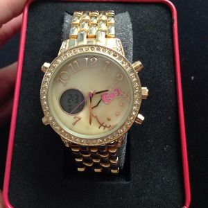 Gold Hello Kitty Watch
