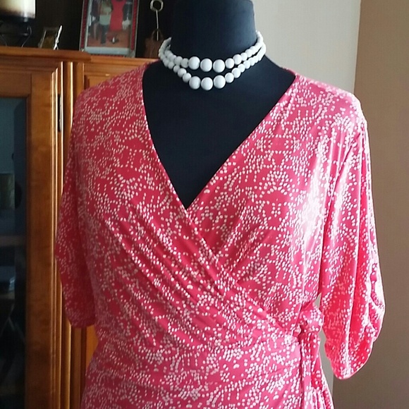 Ashley Stewart Dresses & Skirts - Sold. Plus Pink Wrap Dress