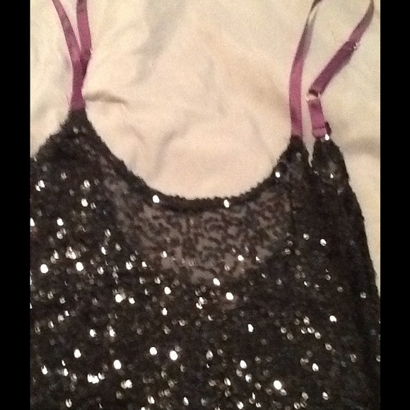 Sequin mini dress/long tank