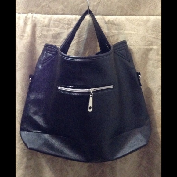 Faux Leather Handbag Tote - Picture 3 of 4