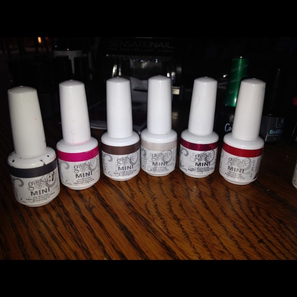 Collection of Gelish Mini Gel Polishes 0.3oz each