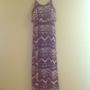 Floor-length Tribal/Aztec Dress