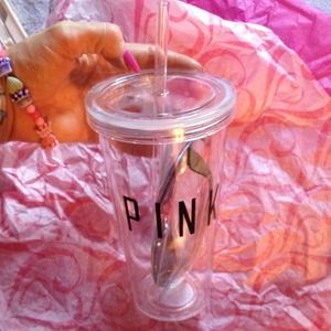 Pink tumbler with glasses⚡️reduced⚡️