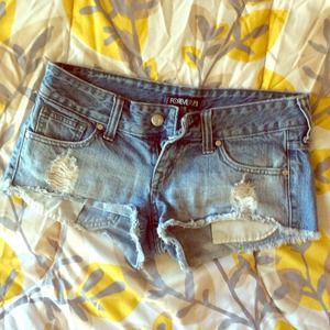Forever 21 blue jean shorts.