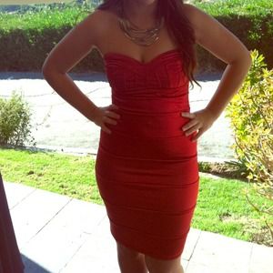 Silky, sexy red dress