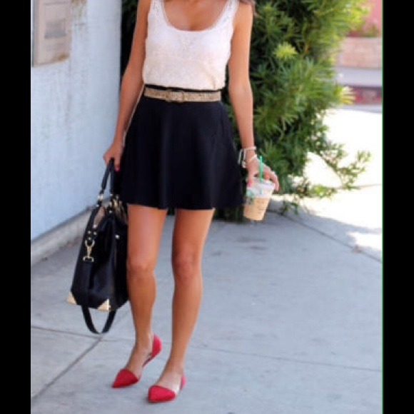 Zara Shoes - New Zara Vamp Pointed Toe Flats w Heel - Red Suede Zara Shoes - New Zara Vamp Pointed Toe Flats w Heel - Red Suede