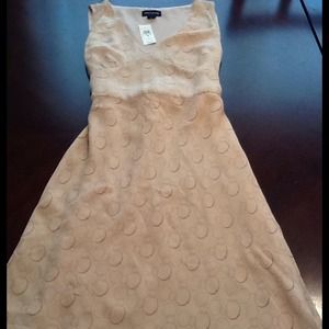 Dress- cream with red circles