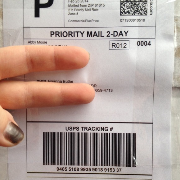 Tracking/shipping