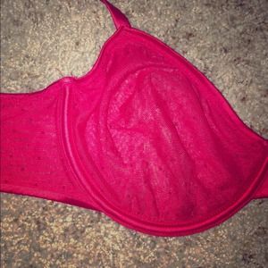 Sexy little things see through red bra