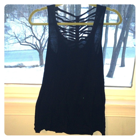 Black tank top