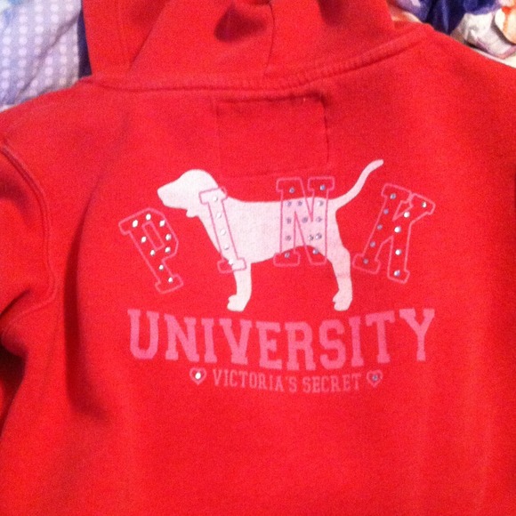 Red Victoria's Secret hoodie