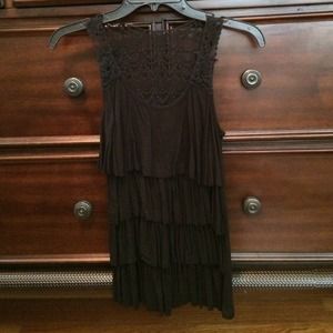 Black fringe shirt