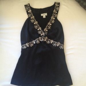 Black with sequins top