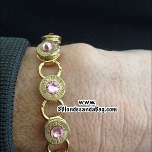 Gold-plated steel bracelet