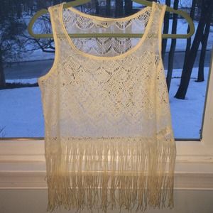 Fringe crop top