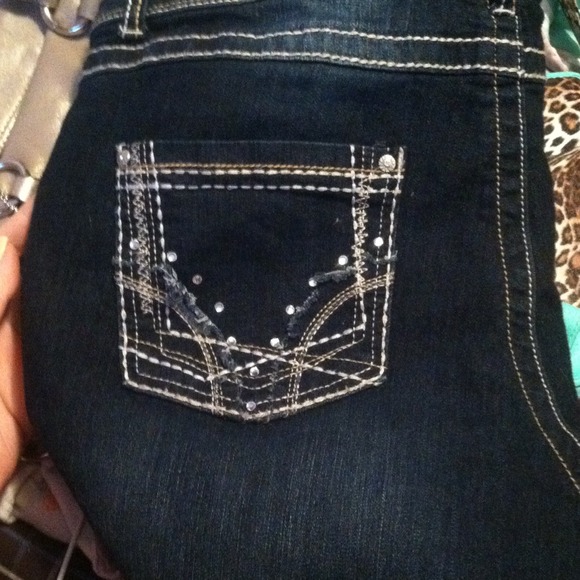 Dark boot cut jeans