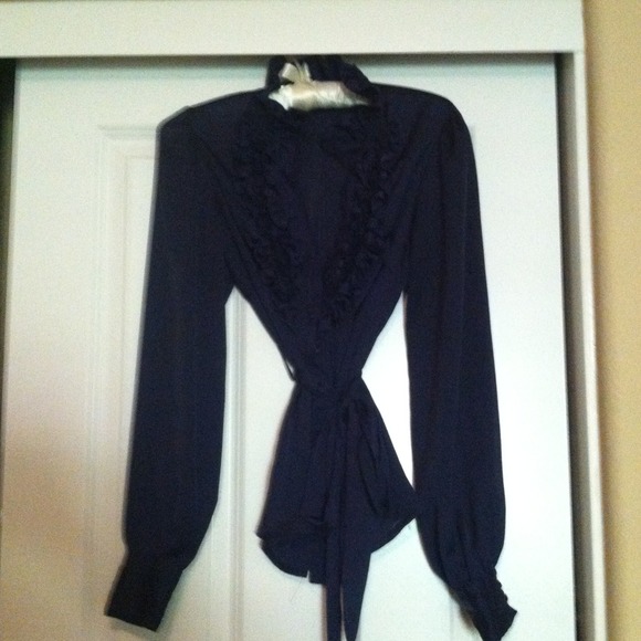 Dark blue blouse