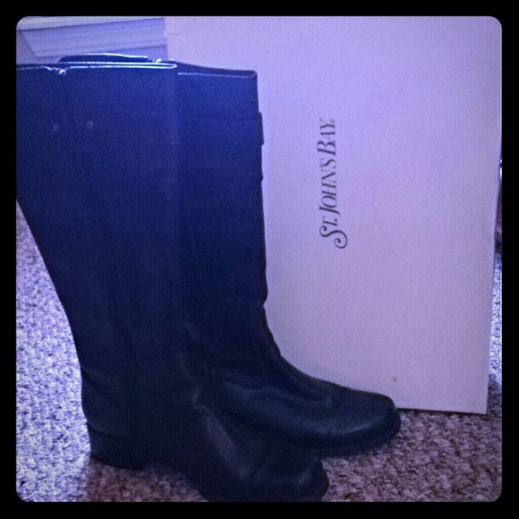 St. John's Bay Boots - Brand new, Black riding boots, size 8