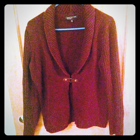 Brown cardigan