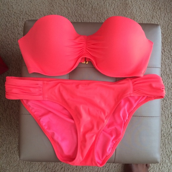 Neon pink Victoria secret bikini