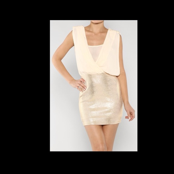 Sheer Metallic Dress