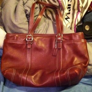 Burgundy Coach Purse