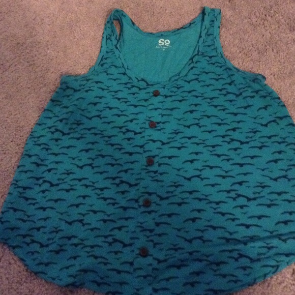 Print flowy short tank