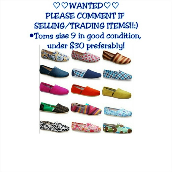 WANTED TOMS size 9