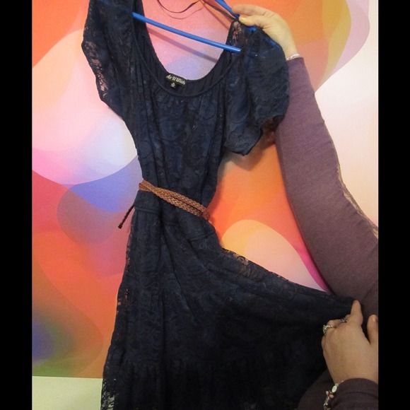 Darling navy lace dress