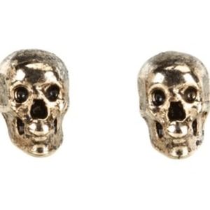 House of Harlow Gold Skull Studs