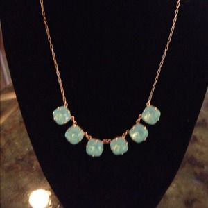 Aqua stone necklace