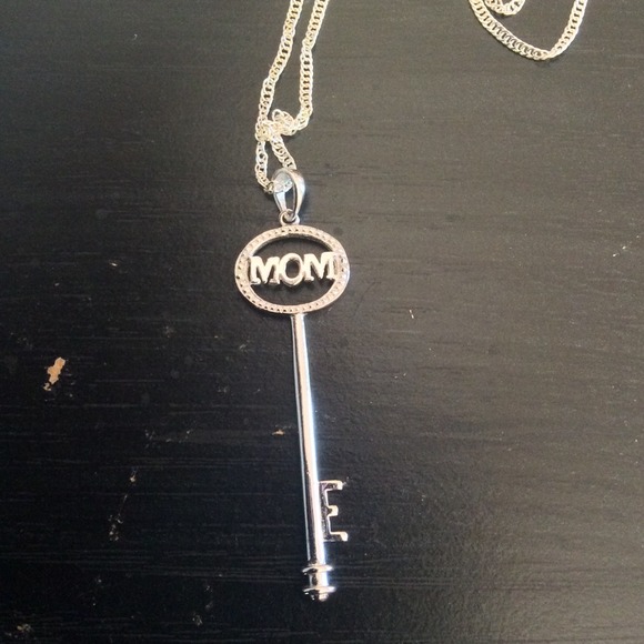 Platinum over 0.925 silver PENDANT with necklace