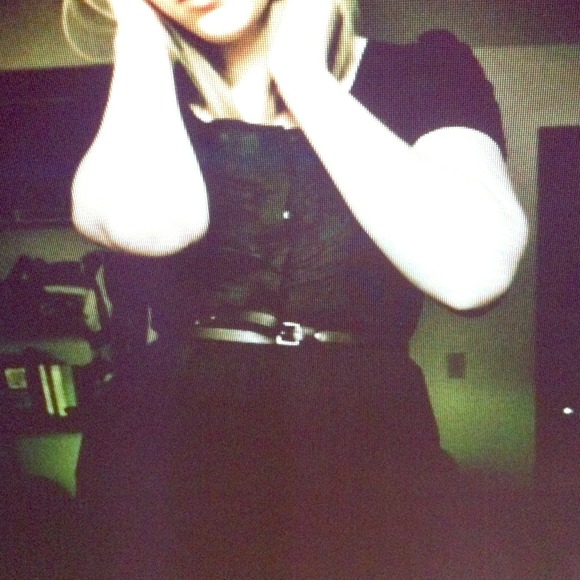 Short Black Cotton Dress - Picture 1 of 2