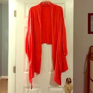Salmon/pink long sleeve wrap