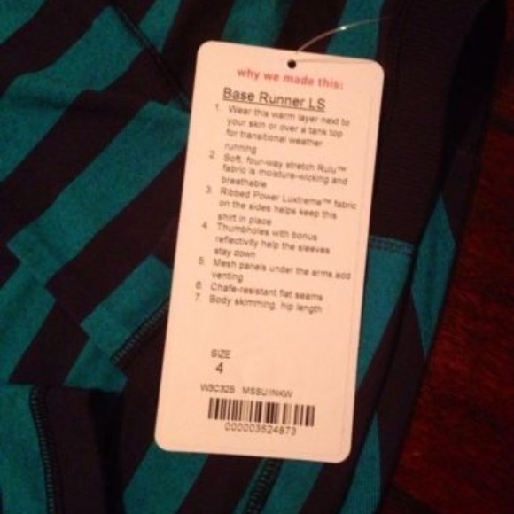 🚫sold🚫Lululemon base runner size 4 - Picture 2 of 3