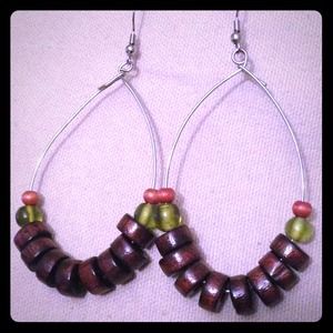 🆕hoop earrings, handmade