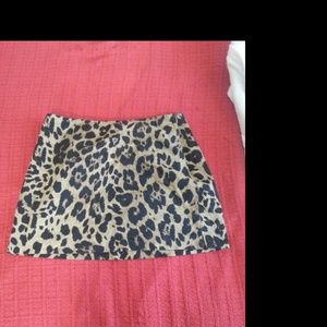 Express cheetah skirt
