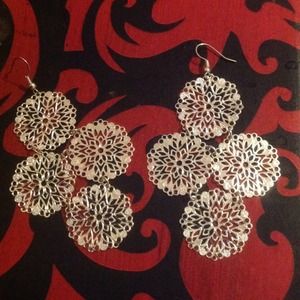 Cute silver dangle earrings