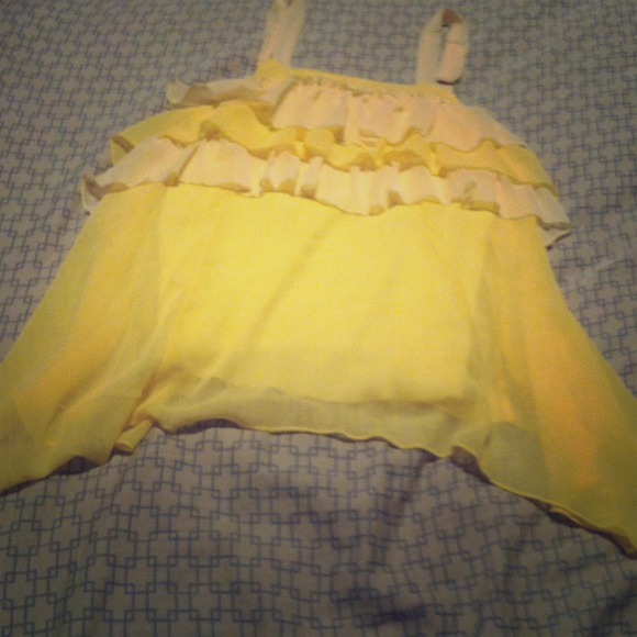 A yellow, kids tank top.