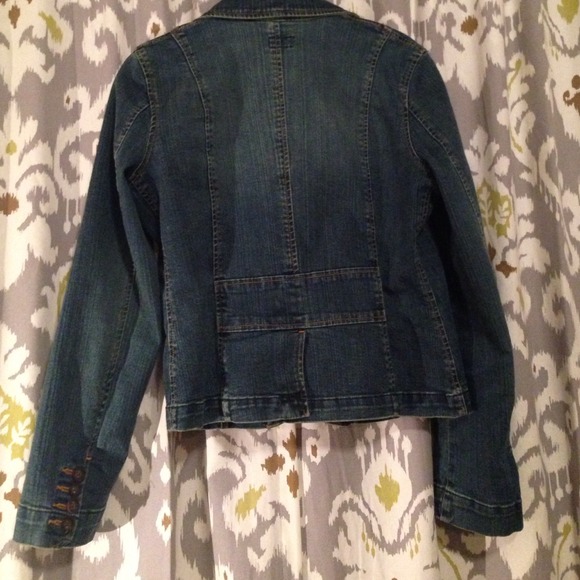 [ s a l e ] Fitted Denim Blazer - Picture 4 of 4