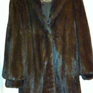 Mahogany vintage mink stroller