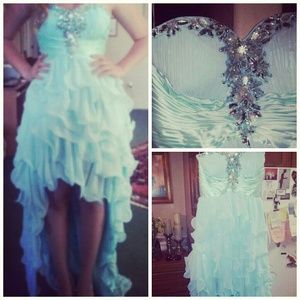 Blue prom dress