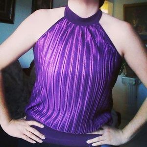 Purple Halter Top