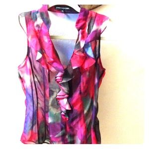 Sheer sleeveless shirt