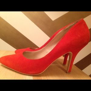 Colin Stewart suede orangey red