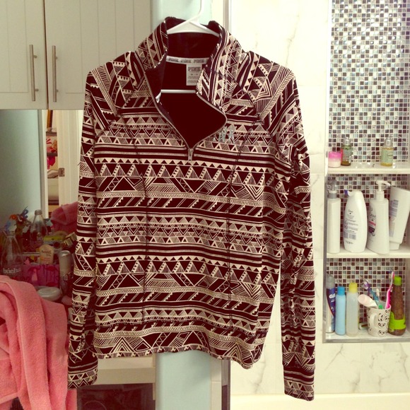 PINK Victoria's Secret Tops - VS PINK Yoga Half-Zip